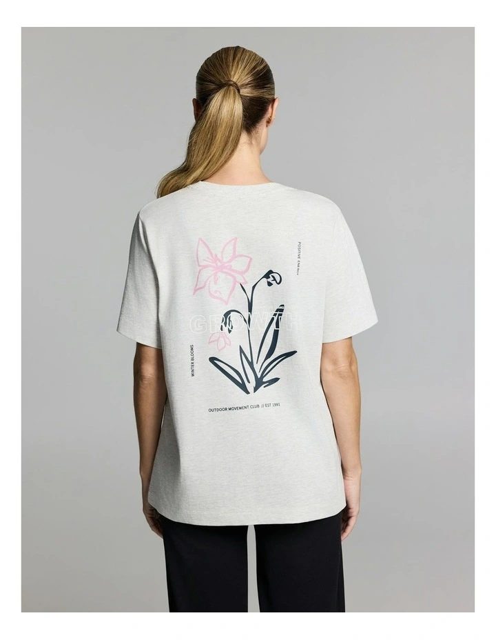 Graphic Tee Light Grey Marle image 2
