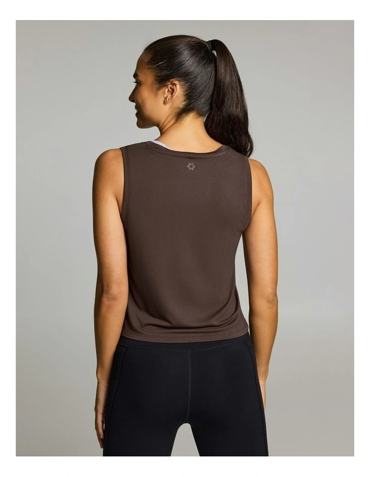 Tie Front Tank Carob image 2