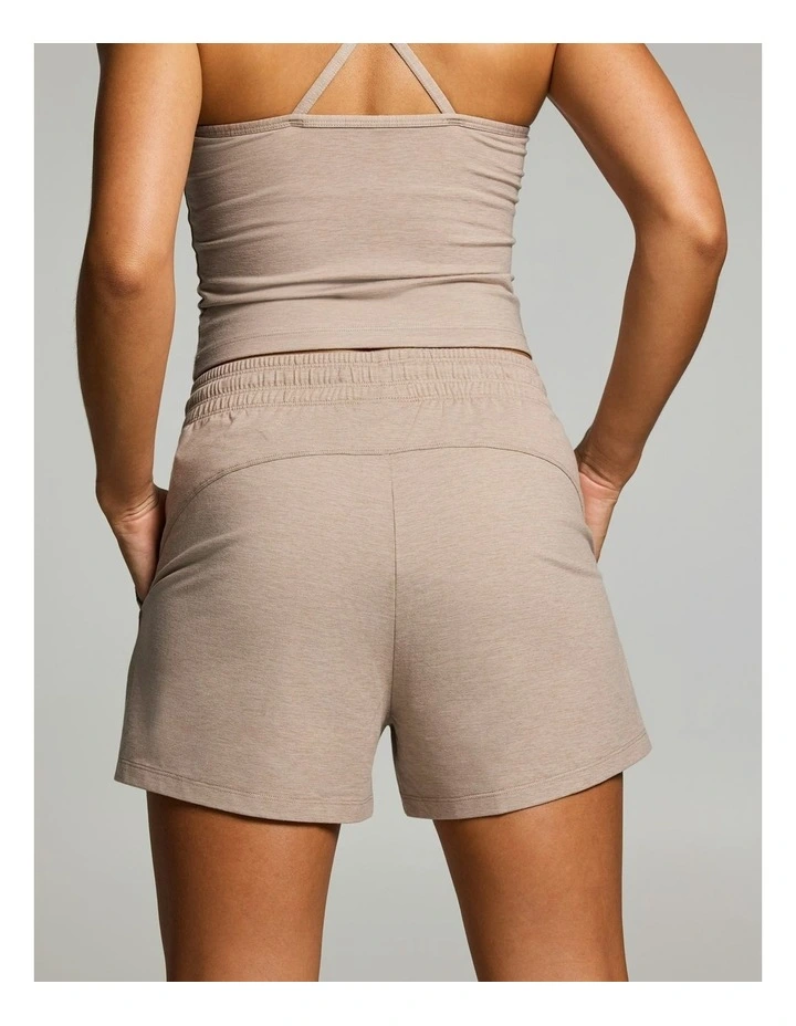 Balance Tie Front Short Latte Marle image 2