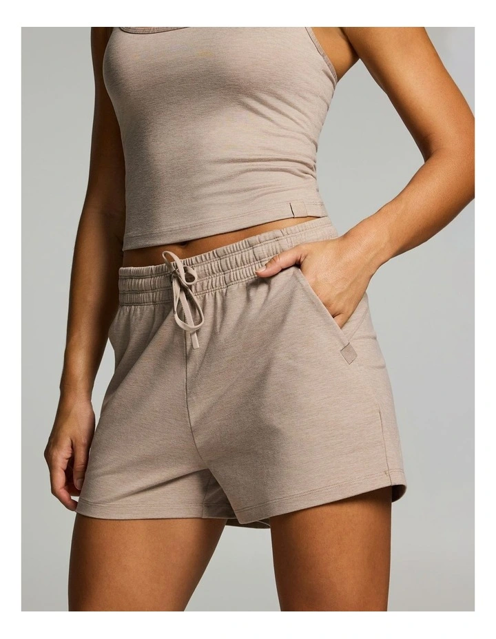 Balance Tie Front Short Latte Marle image 3