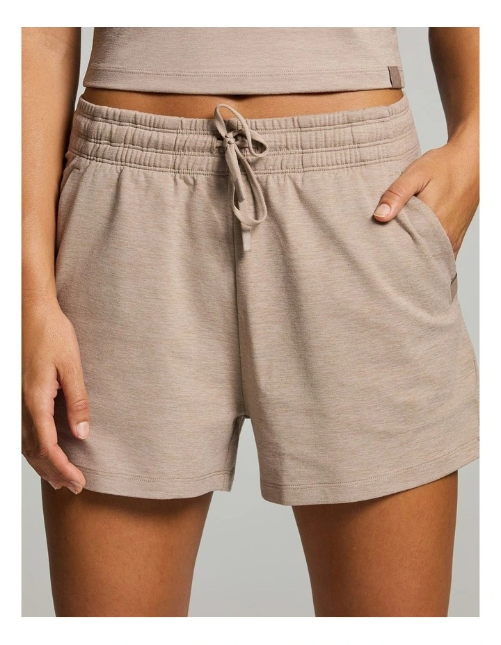 Balance Tie Front Short Latte Marle image 4