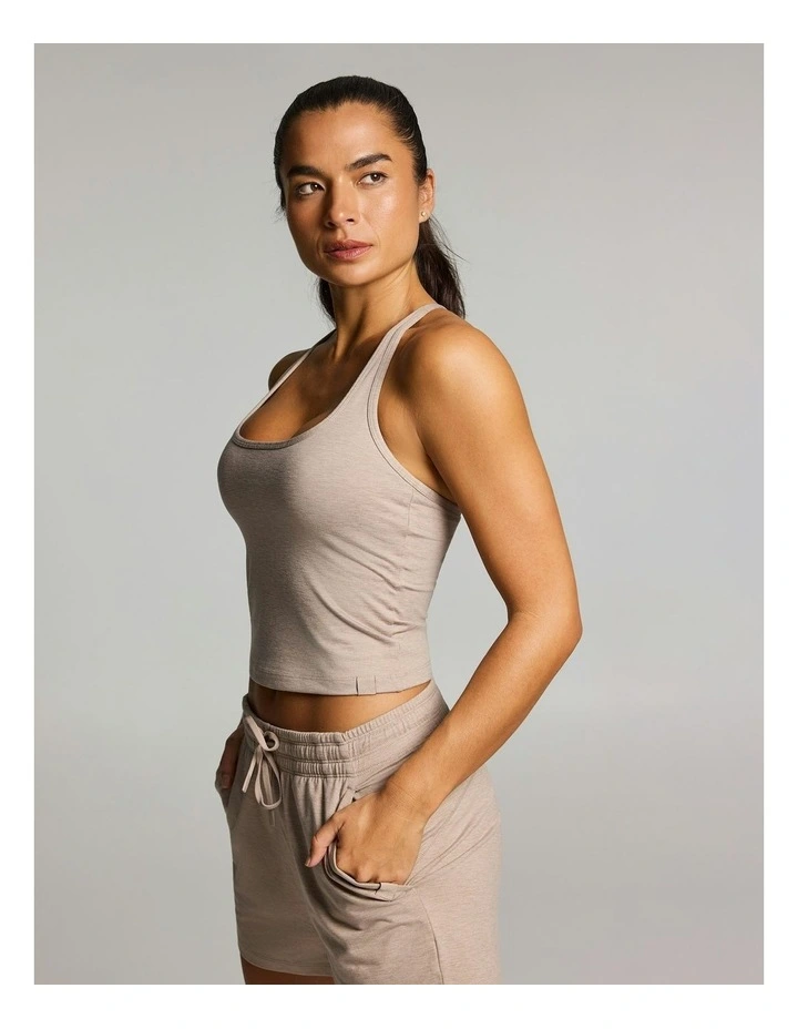 Balance Support Singlet Latte image 3