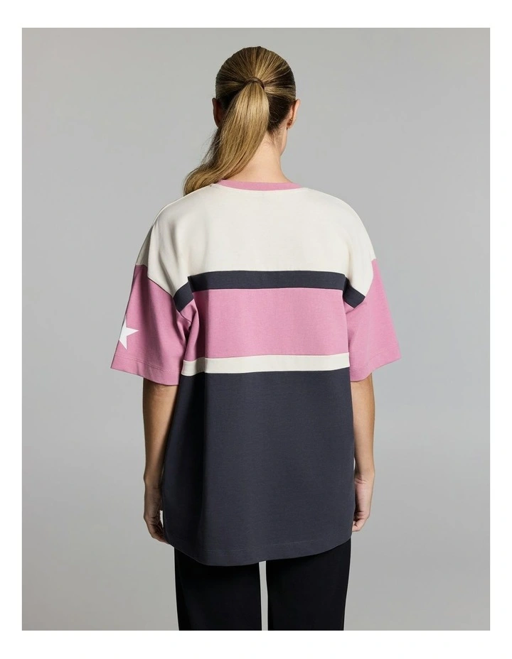 Blocked Baggy Fit Tee Multi image 2