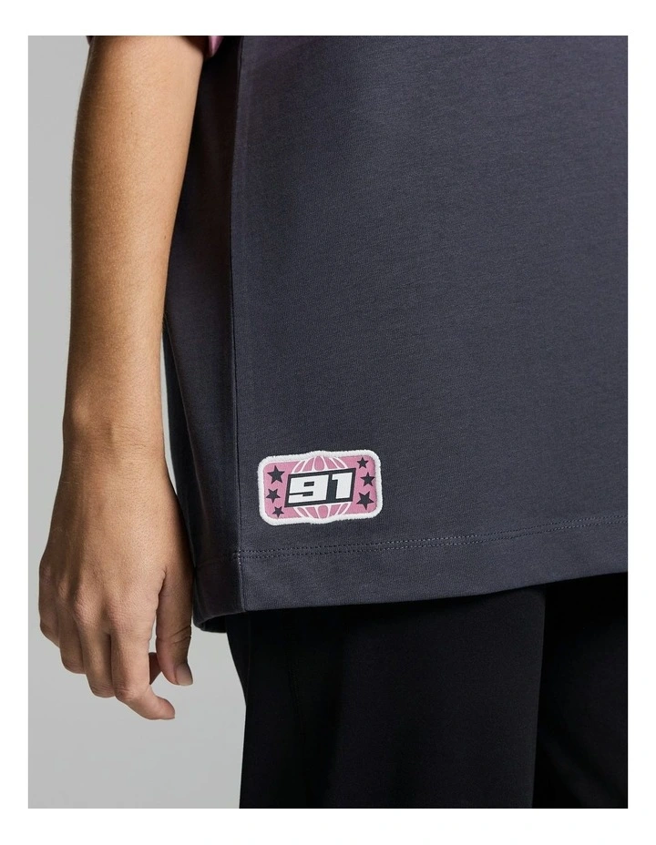 Blocked Baggy Fit Tee Multi image 5