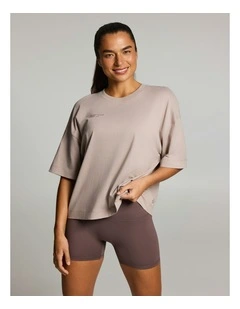 Oversize Boxy Tee Latte
