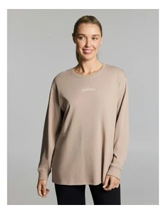 Loose Fit Long Sleeve Tee Macchiato