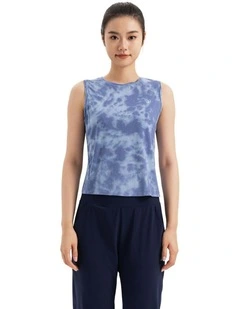 Kimjaly Women Tank Top CN 520 Silk Blue