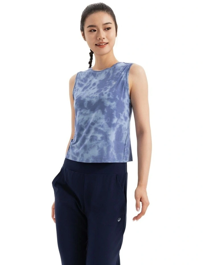Kimjaly Women Tank Top CN 520 Silk Blue image 3