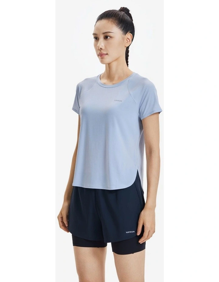 Kiprun Women Running T-Shirt Blue image 2