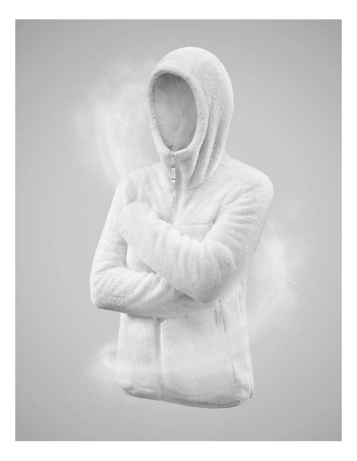 Quechua Women's Hiking Fleece SH100 Ultra-Warm White image 3