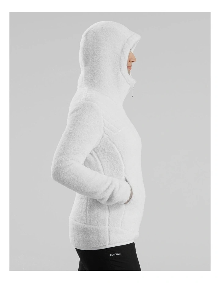 Quechua Women's Hiking Fleece SH100 Ultra-Warm White image 4