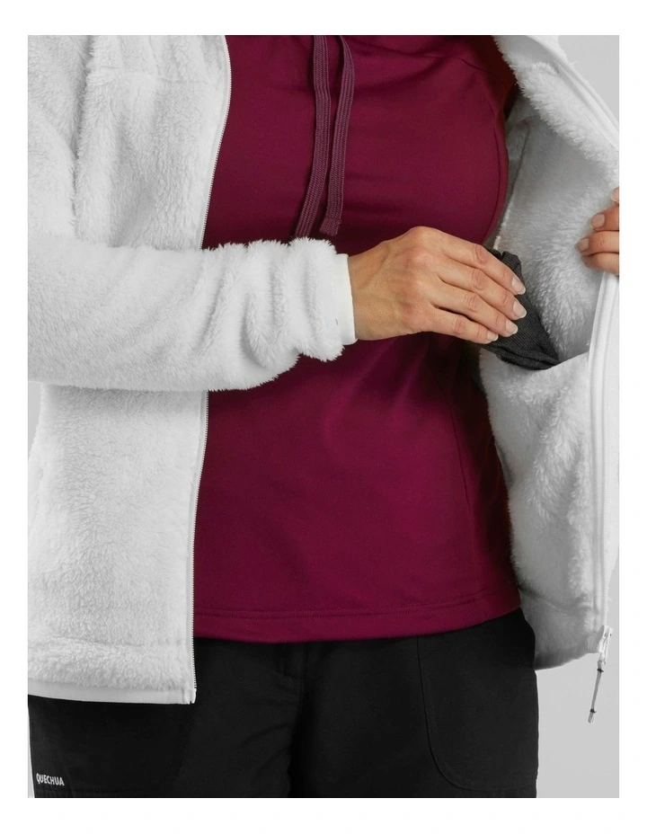 Quechua Women's Hiking Fleece SH100 Ultra-Warm White image 6