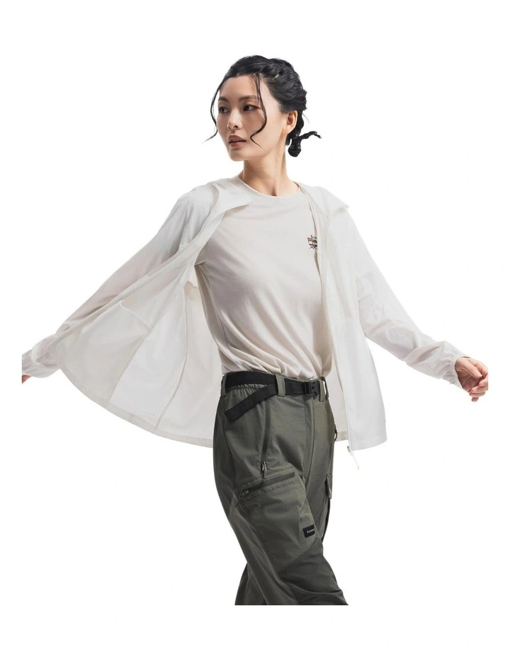 Simond Women Merino Wool Travel T-shirt 500 Putty image 6