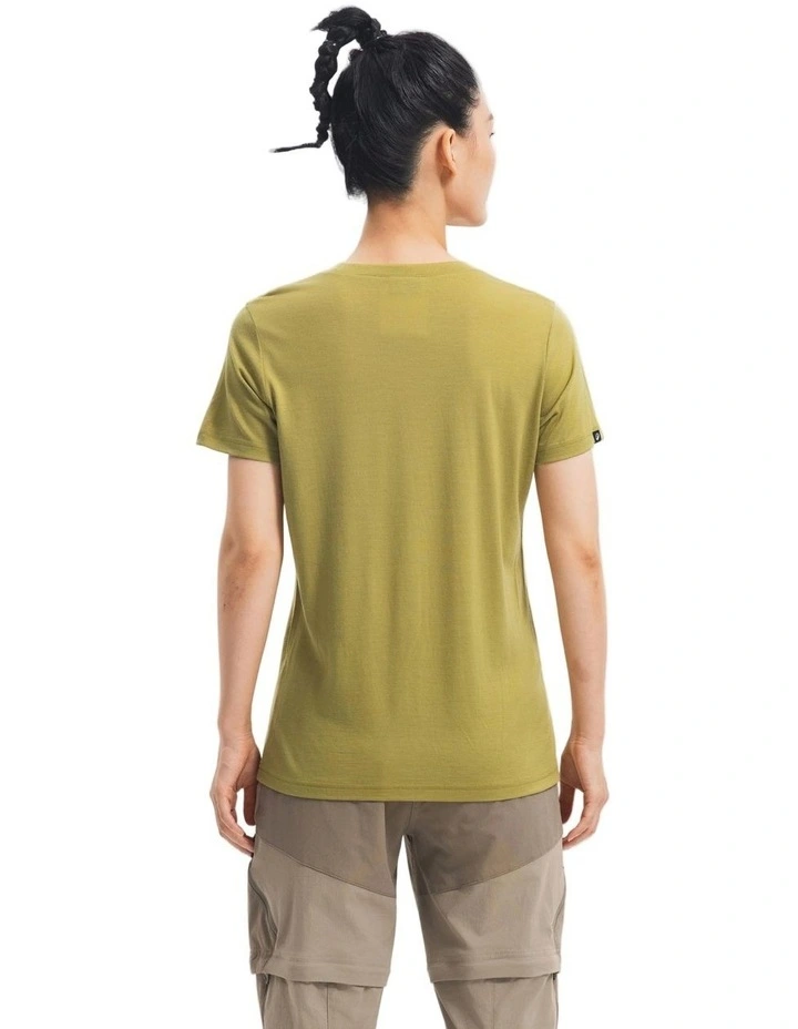 Simond Women Travel 500 Merino Wool T-Shirt Khaki image 2