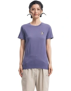 Simond Women Travel 500 Wool T-Shirt Purple