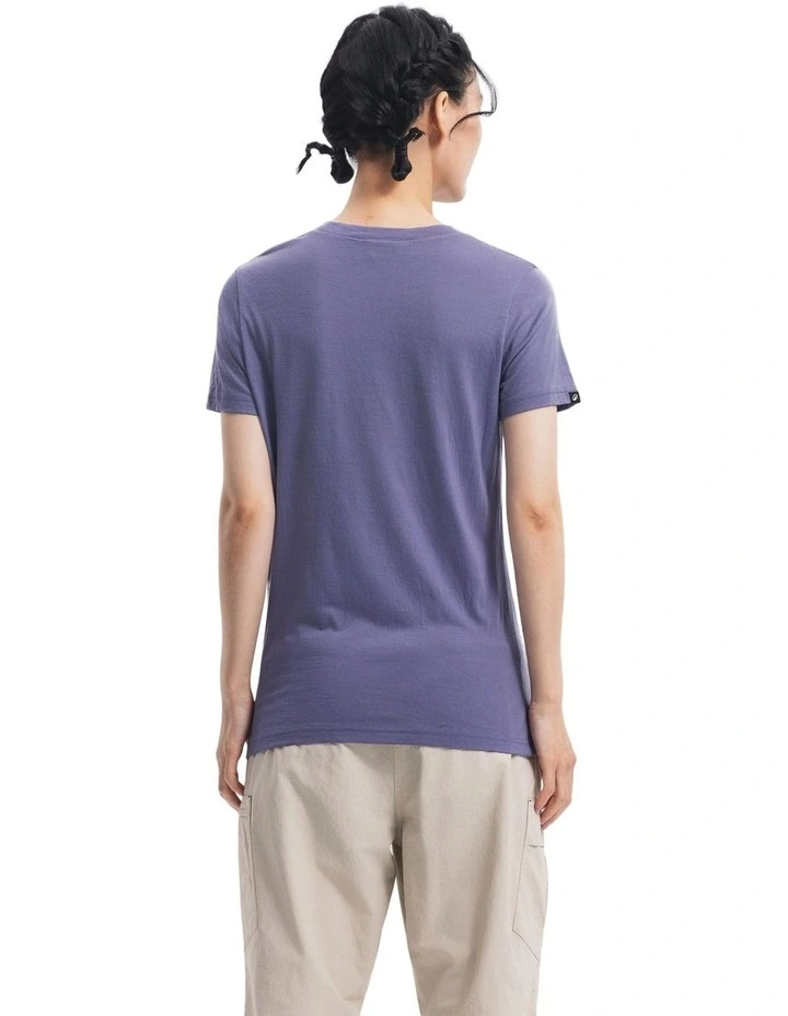Simond Women Travel 500 Wool T-Shirt Purple image 2