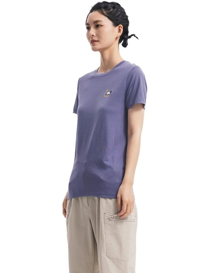 Simond Women Travel 500 Wool T-Shirt Purple image 3