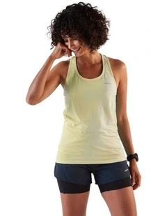 Women'S Running Tank Top, Kiprun Run 500 in Yellow
