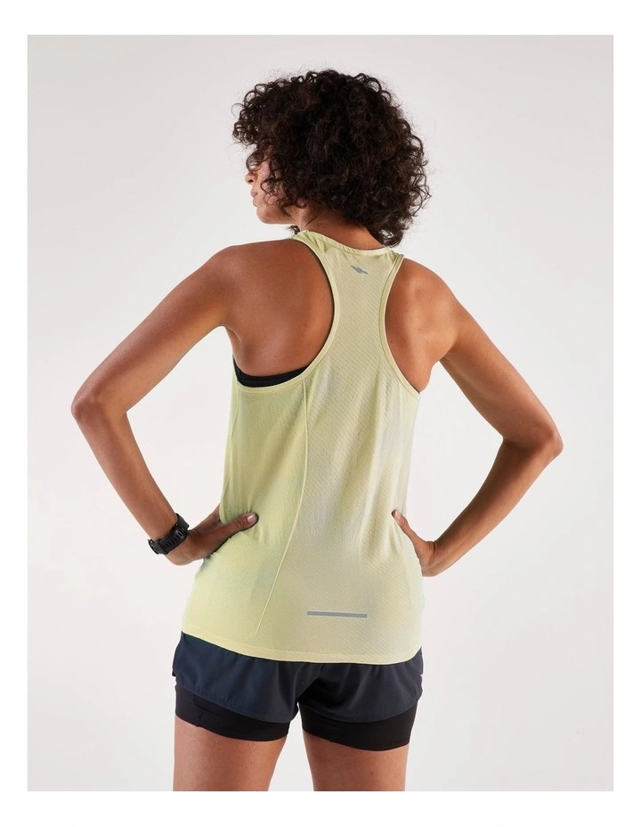 Women'S Running Tank Top, Kiprun Run 500 in Yellow image 2