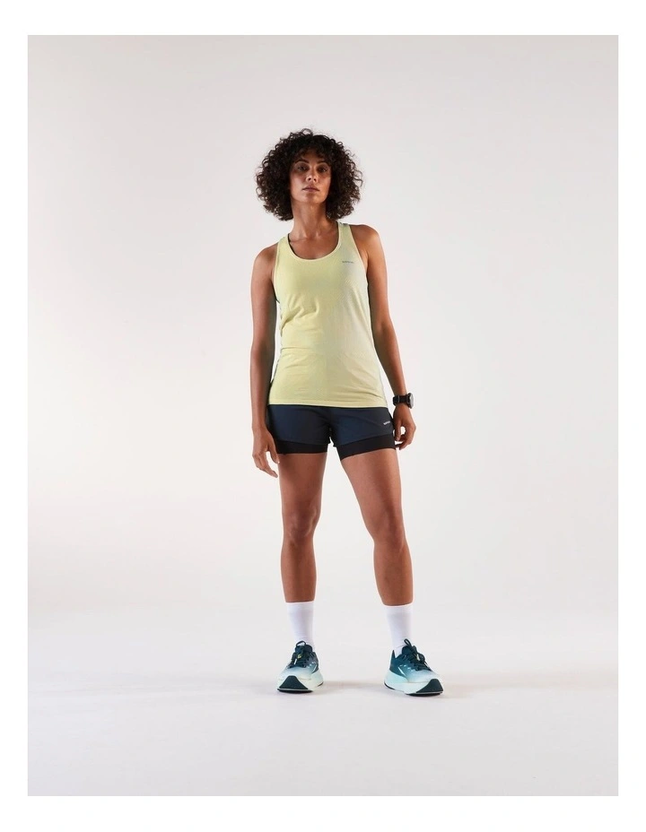 Women'S Running Tank Top, Kiprun Run 500 in Yellow image 3