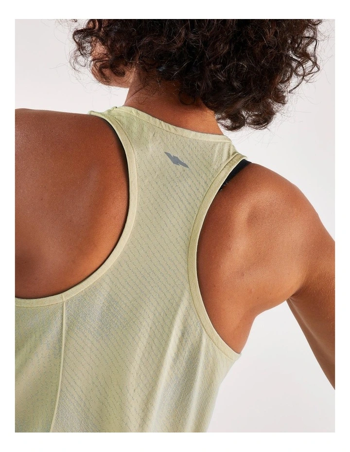 Women'S Running Tank Top, Kiprun Run 500 in Yellow image 4