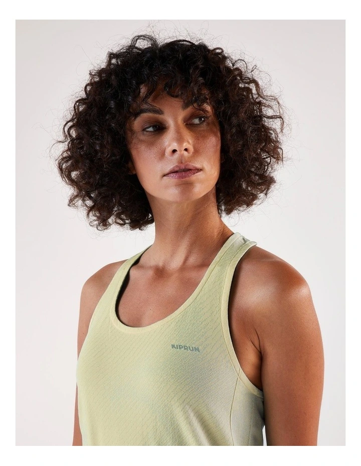 Women'S Running Tank Top, Kiprun Run 500 in Yellow image 5