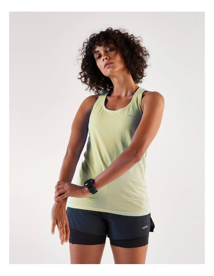 Women'S Running Tank Top, Kiprun Run 500 in Yellow image 6