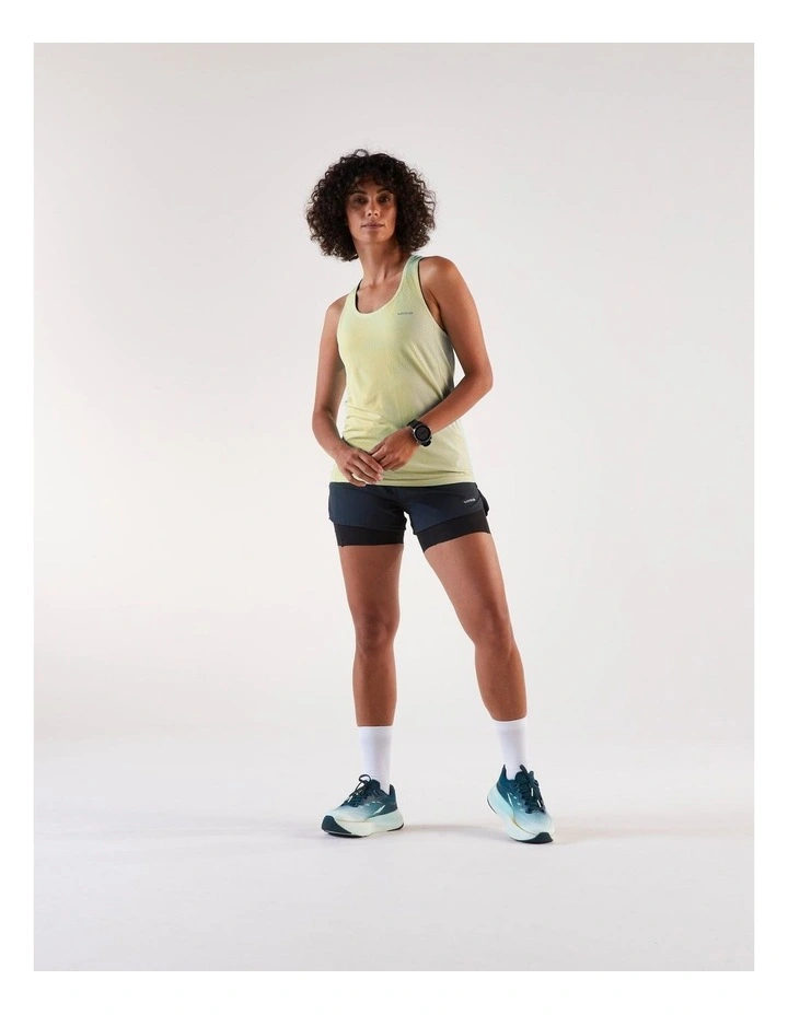 Women'S Running Tank Top, Kiprun Run 500 in Yellow image 7
