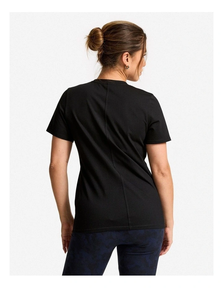 Women's Short-Sleeved T-Shirt Coolmax in Black image 2