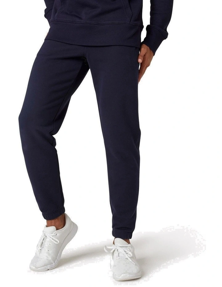 Men's Regular Fitness Jogging Bottoms - Blue/Black image 1