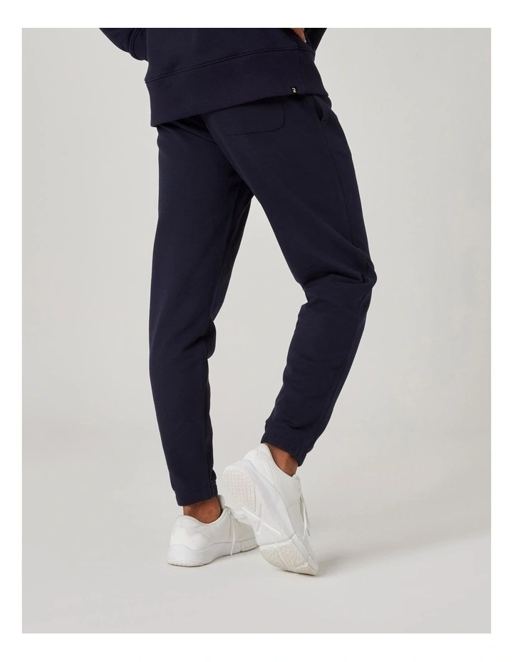 Men's Regular Fitness Jogging Bottoms - Blue/Black image 2