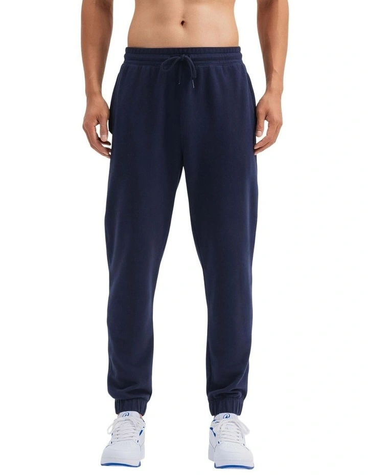 Men's Training Zip Pants 500 in Asphalt Blue image 1