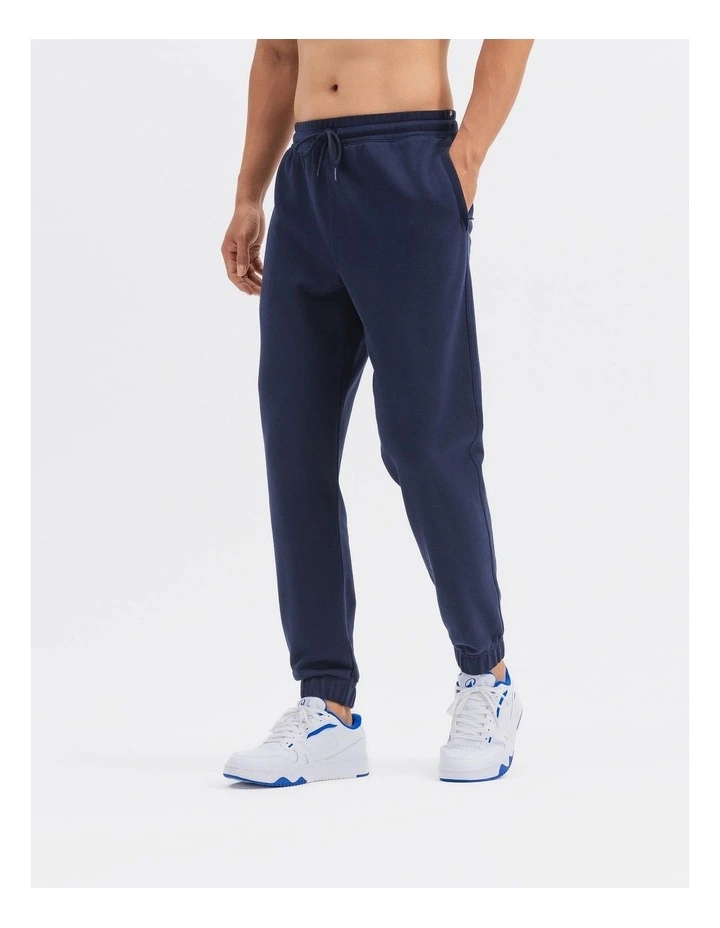 Men's Training Zip Pants 500 in Asphalt Blue image 2