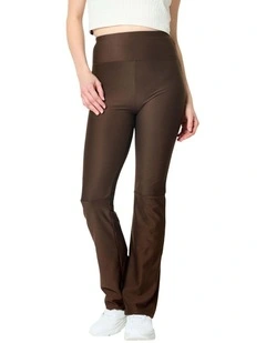 Women's Fitness Straight-Leg Leggings in Brown