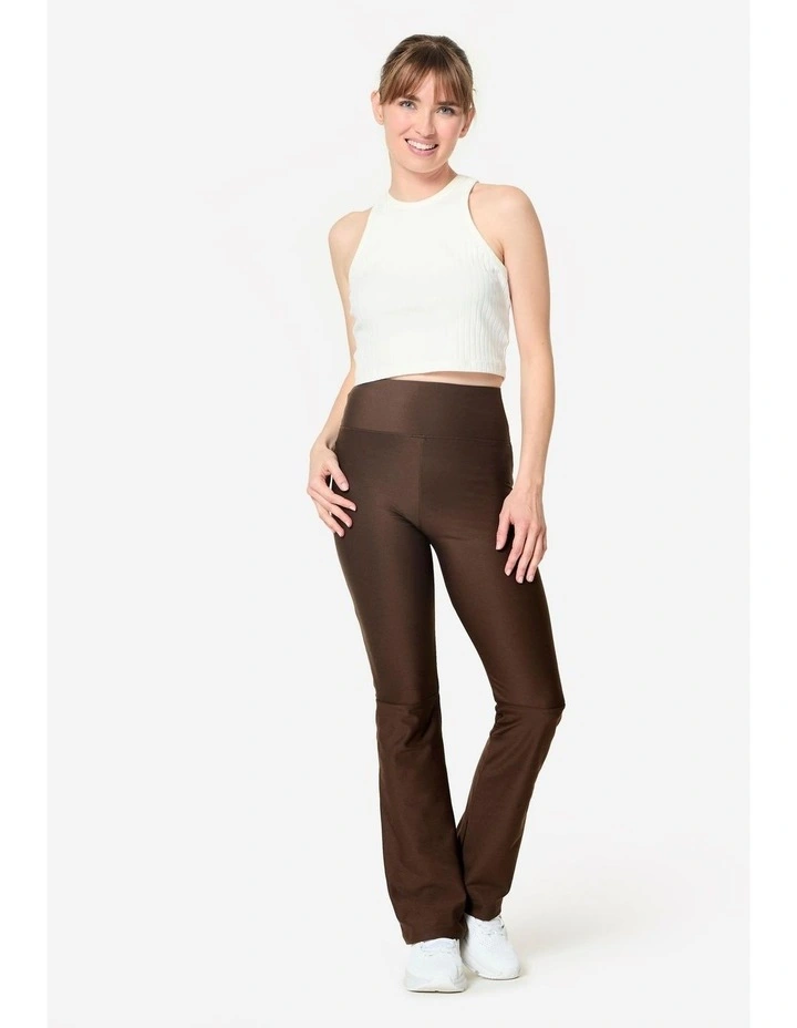 Women's Fitness Straight-Leg Leggings in Brown image 2