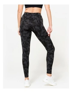 Women's Cotton Fitness Leggings in Slate Grey