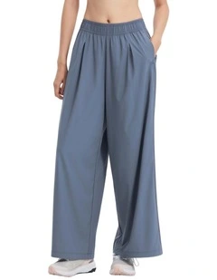 Womens Anti-UV Wide-Leg Pant 520 in Grey