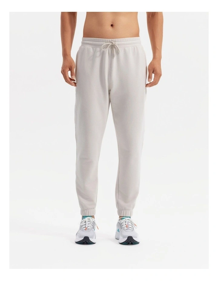 Men's Training Zip Pants in Linen Beige image 1