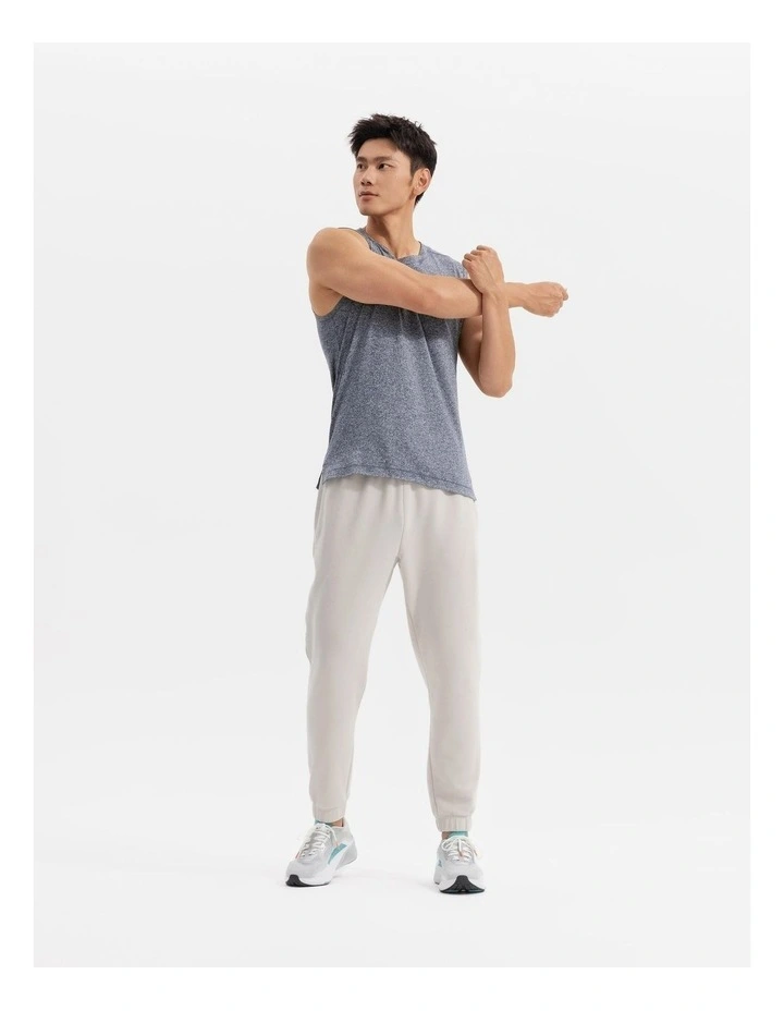 Men's Training Zip Pants in Linen Beige image 6