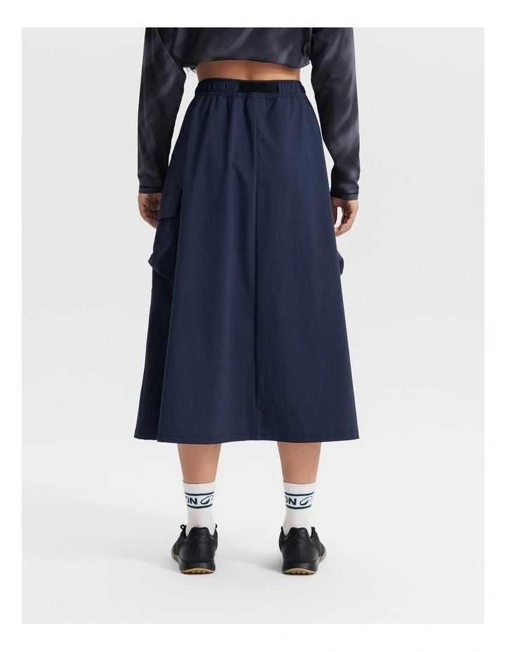 Sportswear Cargo Woven Skirt in Asphalt Blue image 3