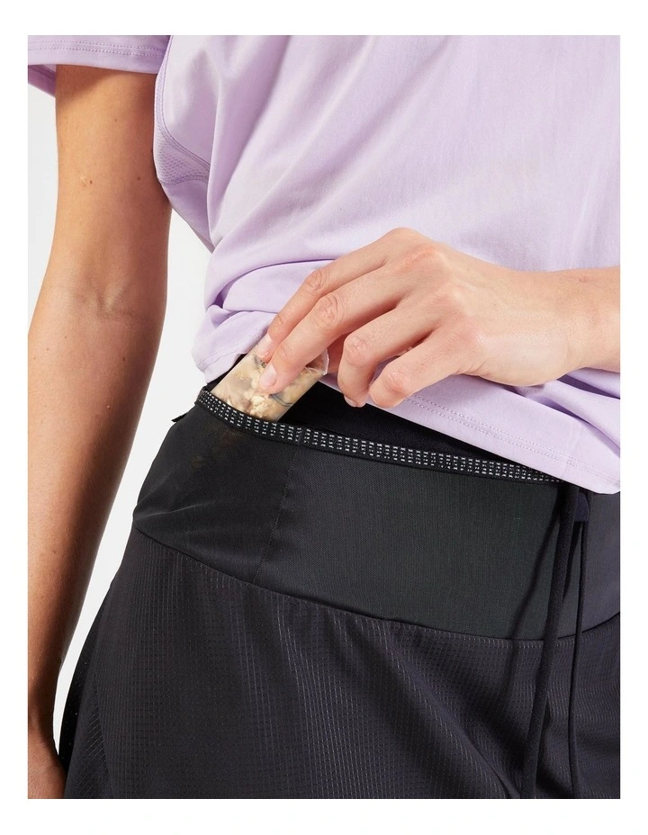Women'S Trail Running Skort in Black image 5