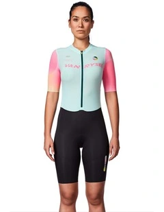 Van Rysel Women's Road Biking Aerosuit RCR-R Green