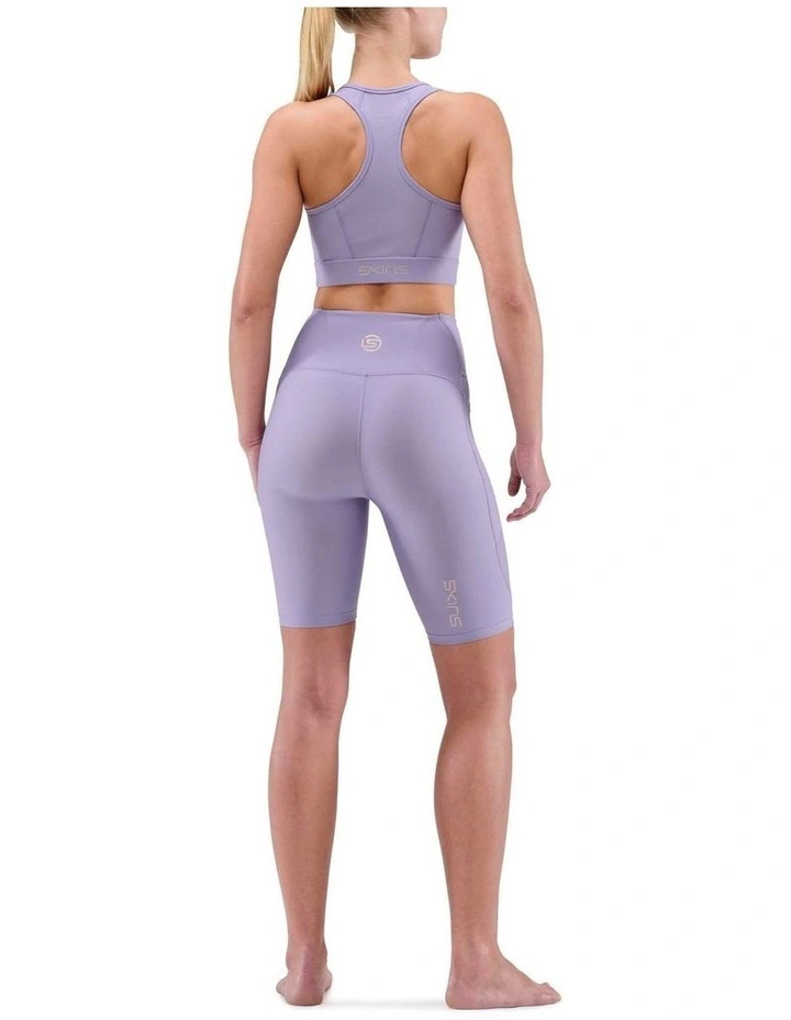 MOTION Women's Half Tights Woven Fabric Activewear Dust Taro image 2