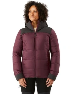 Womens Warm Padded Jacket with Hood MT900 -20C in Maroon