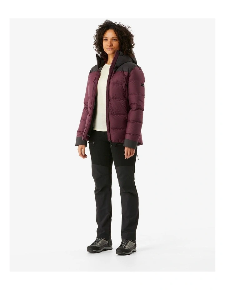 Womens Warm Padded Jacket with Hood MT900 -20C in Maroon image 4