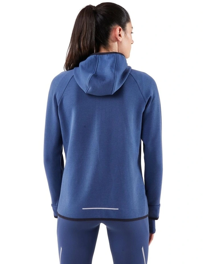 Decathlon - Women's warm running jacket - KIPRUN Run 500 Warm - Abyss blue image 2