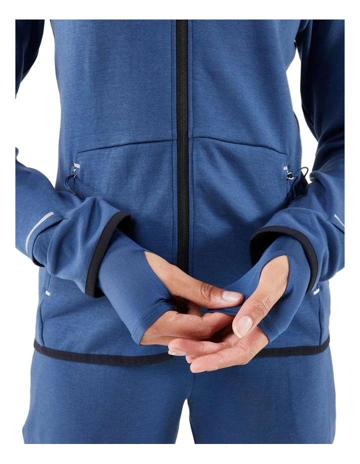 Decathlon - Women's warm running jacket - KIPRUN Run 500 Warm - Abyss blue image 4
