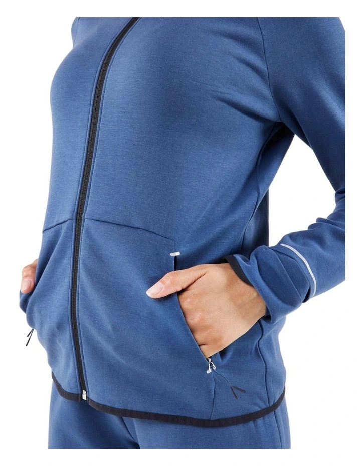 Decathlon - Women's warm running jacket - KIPRUN Run 500 Warm - Abyss blue image 6