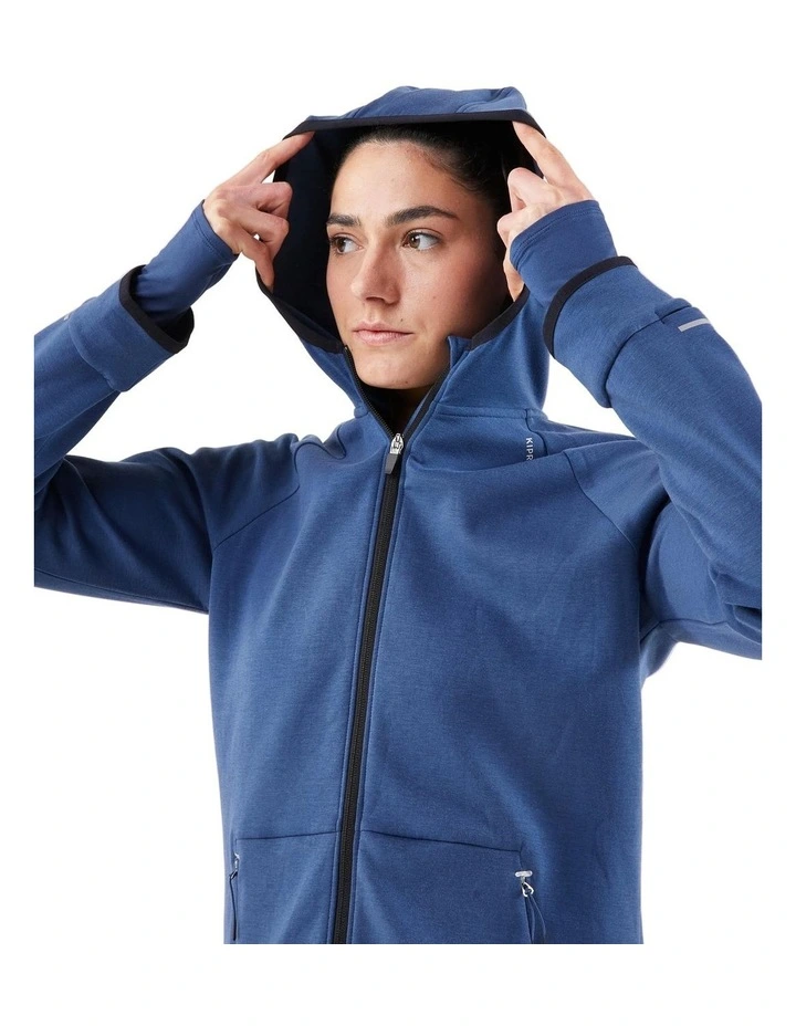 Decathlon - Women's warm running jacket - KIPRUN Run 500 Warm - Abyss blue image 7
