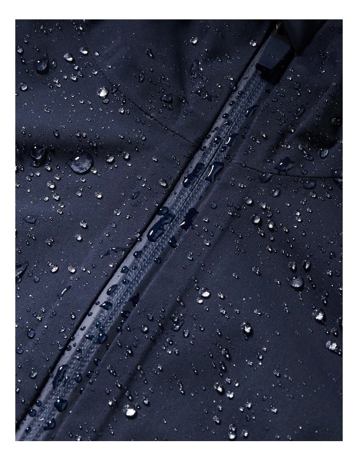 Decathlon - Womens waterproof hiking jacket, MH100 - Blue image 3